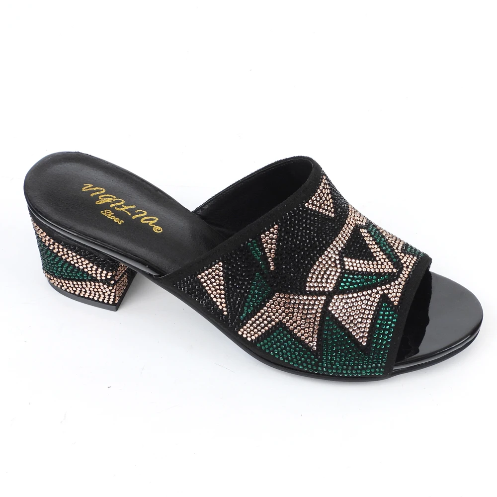 Fish Mouth Summer Ladies High Heel Shoes Fashionable Shining Beautiful Ladies Slippers Shoes