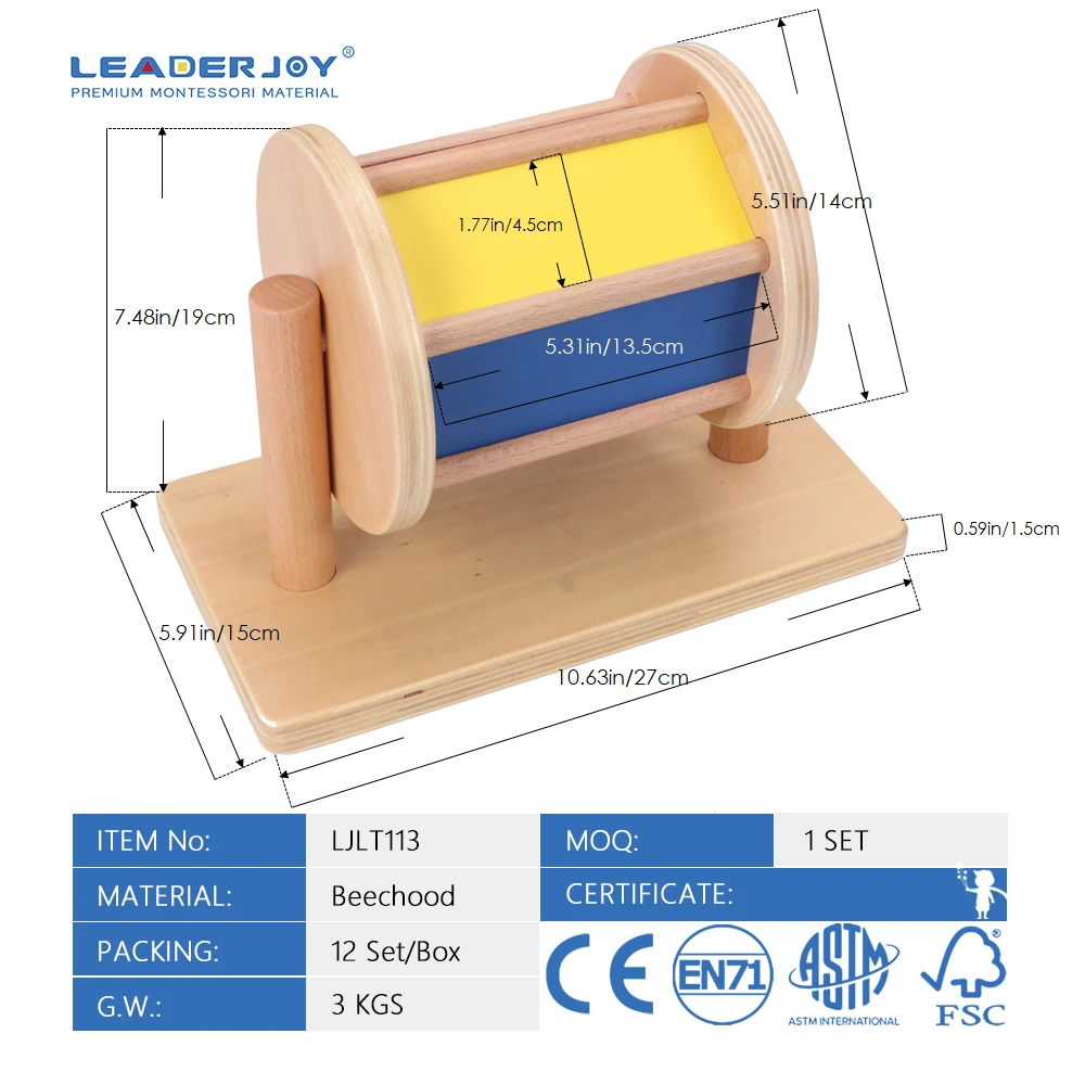  Другие игрушки Leader Joy Монтессори Детские Игрушки для раннего развития деревянный спиннинг