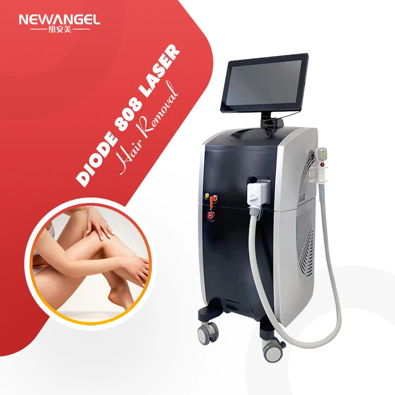 Hot selling newest painless dark skin use 3 wavelengths 808nm diode laser hair removal machine for beauty salon