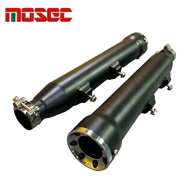 New Type Motorcycle Black Vintage Exhaust Muffler Silencer Pipe For Harley Cafe Racer Motorbikes