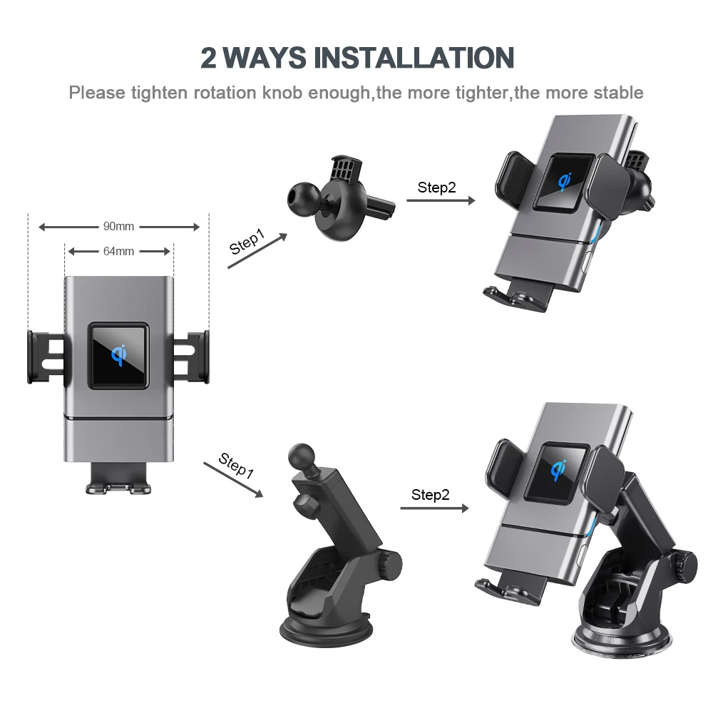 Hot Sale Car Accessories Qi Standard 15W Fast Charging Wireless Mobile Car Charger For Range Rover Sport