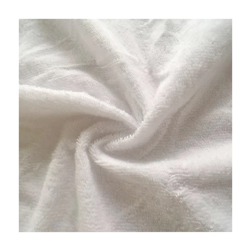 custom terry cloth  140gsm 80% Cotton 20% Polyester blended Waterproof Breathable laminated fabrics with tpu membrane