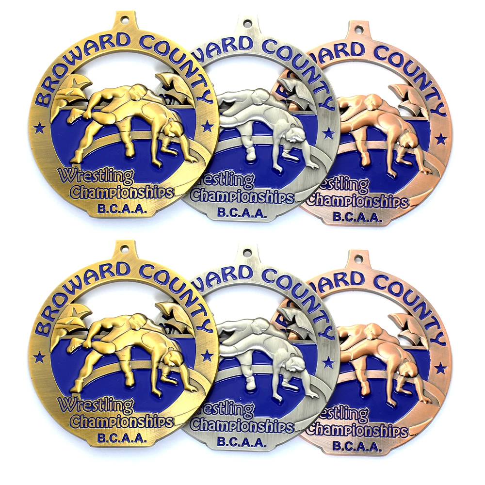 Coin Medal Maker Handball Gymnastics Gold Silver Bronze Awards Athletic Sport Medal