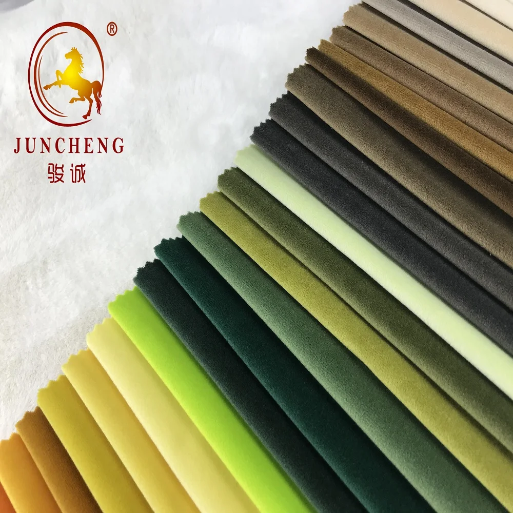 2021 Plain fashion dyed different colors ready goods holland velvet for sofa