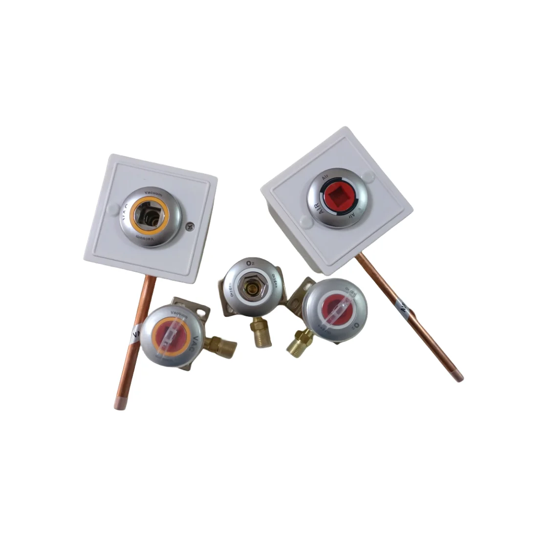 DIN Standard console wall mounted thread hose box type Medical connector gas terminal