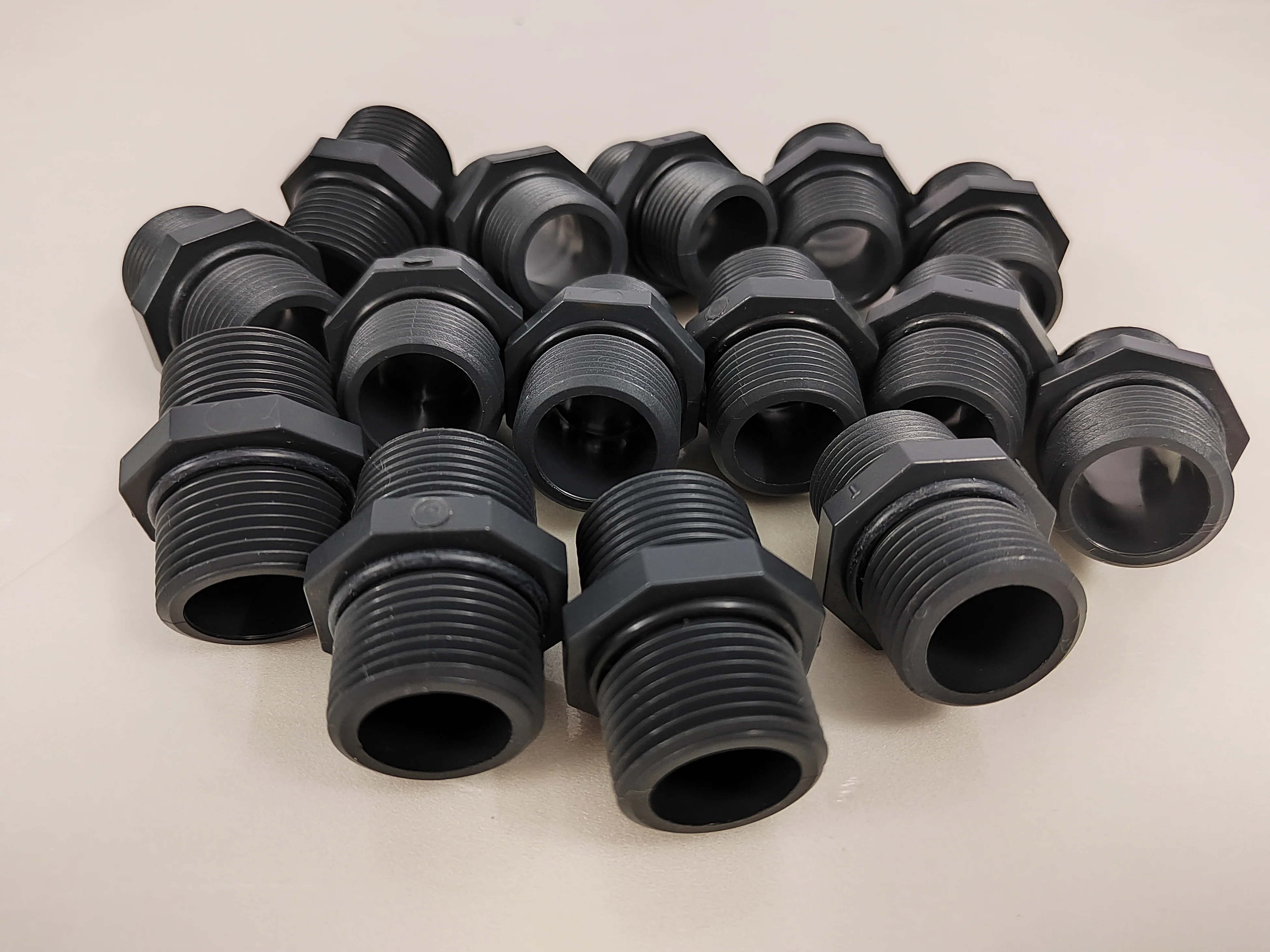 1/4-1 дюйм, двойной Внешний резьбовой адаптер из НПВХ niipple, фитинг для труб из ПВХ, пластиковая соска для воды