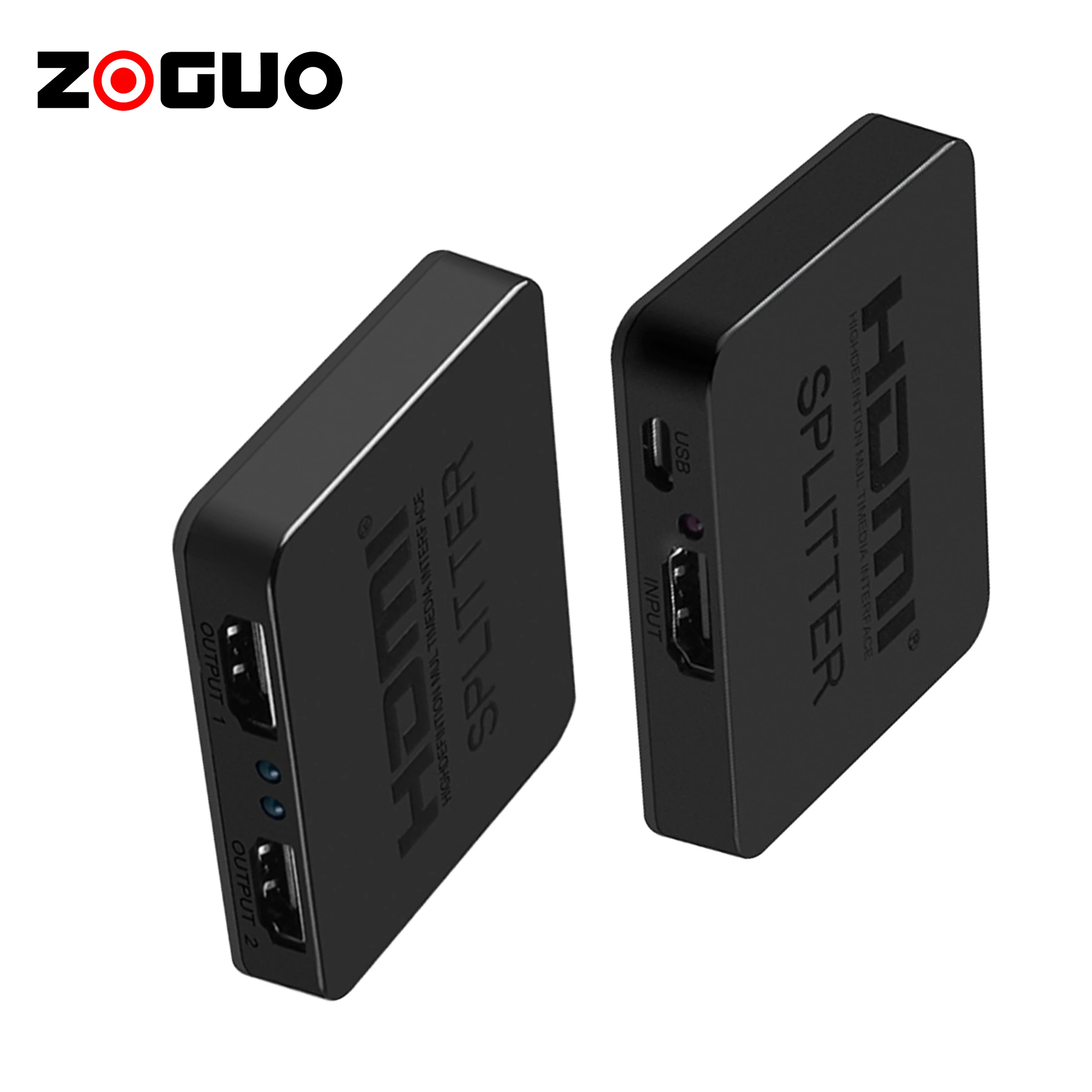 Китайские визуальные устройства 62x51x11 мм 0 15 кг 1 в 2 выхода 4K HDMl сплиттер 1x2 HDMI