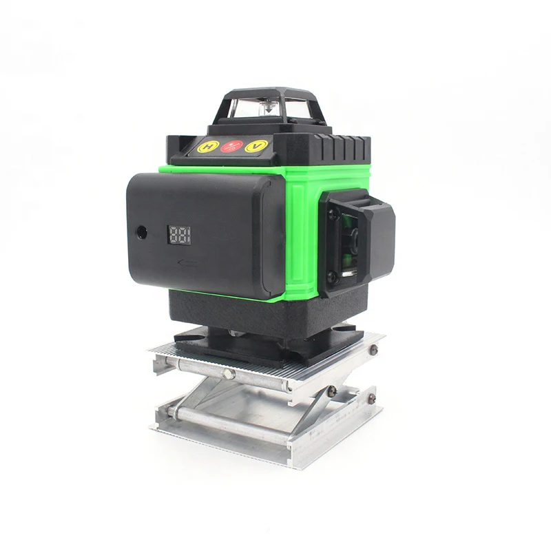 The best rotary 360 handheld 4D 16 green lines laser level combo with angle