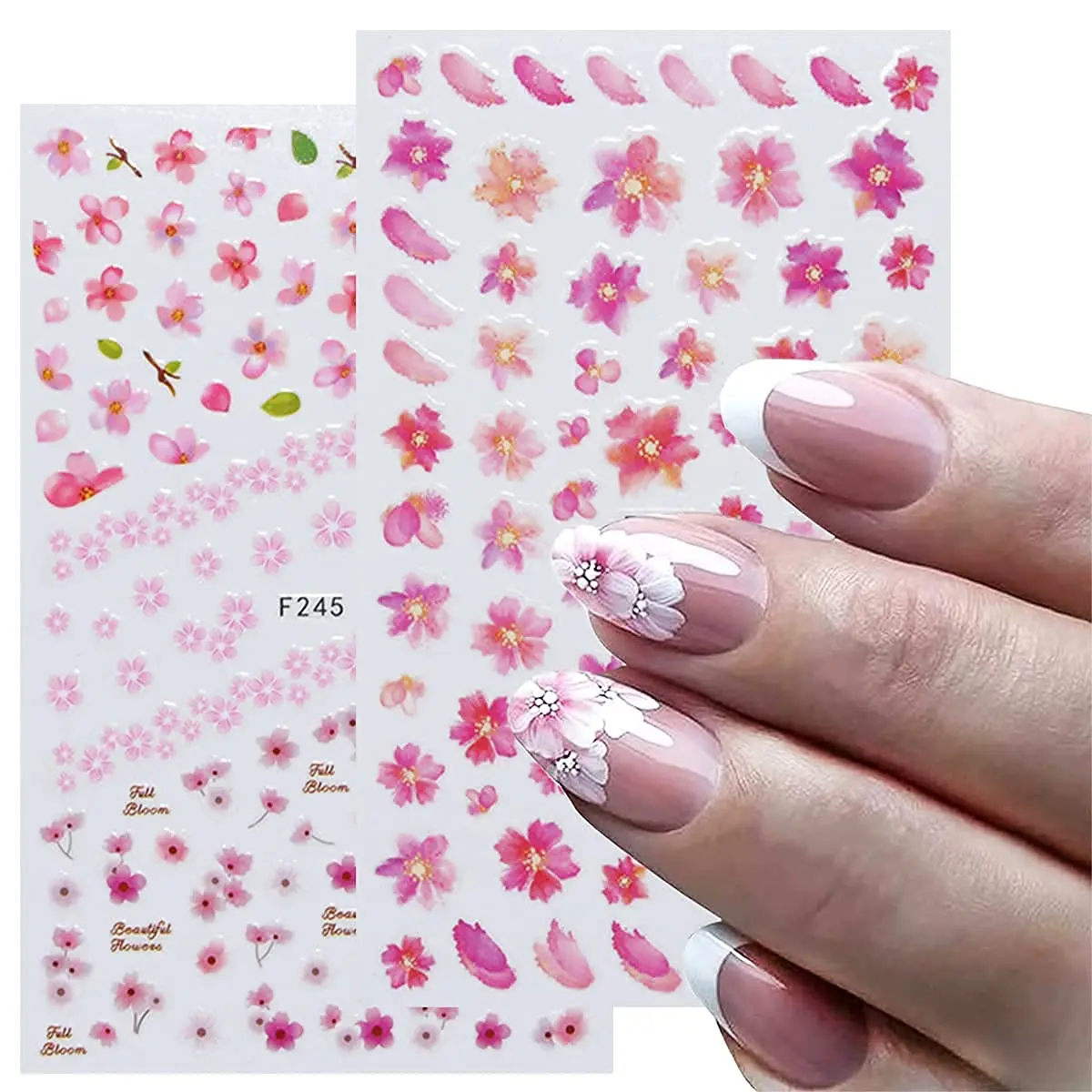 2022 Wholesale Charm Retro Element 8 Designs Nail Decal Sticker Personalized Nail Art Decorations Stickers