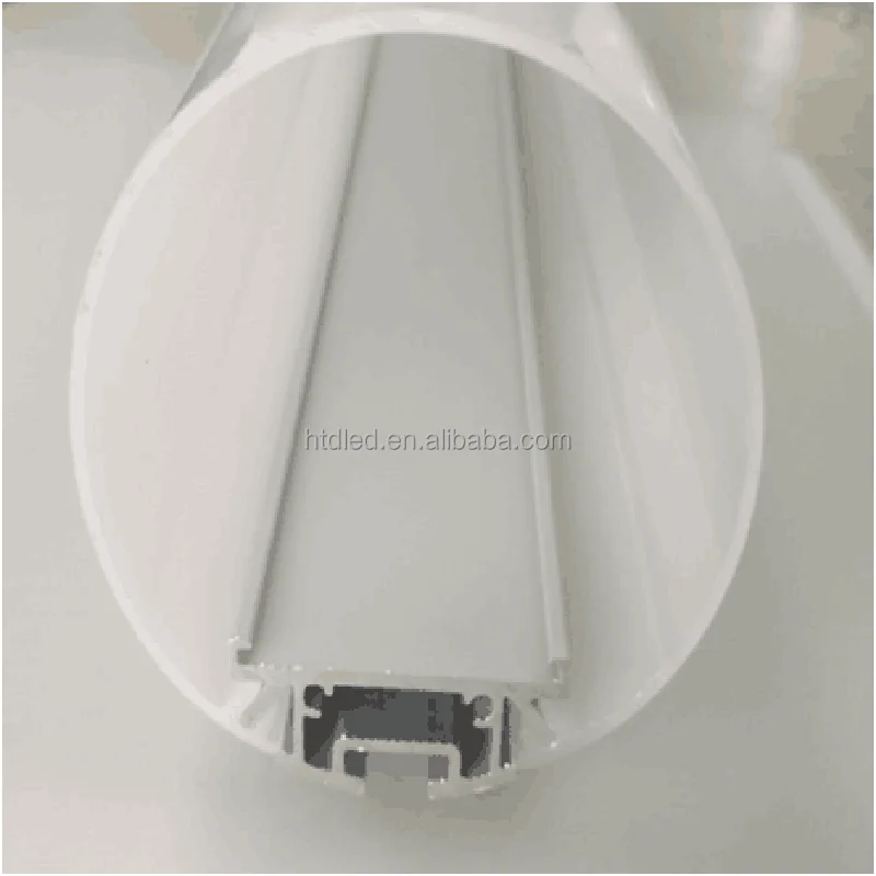Прозрачный Алюминиевый профиль диффузора SMD2835 SMD5050 алюминиевый с круглым слотом для светодиодной