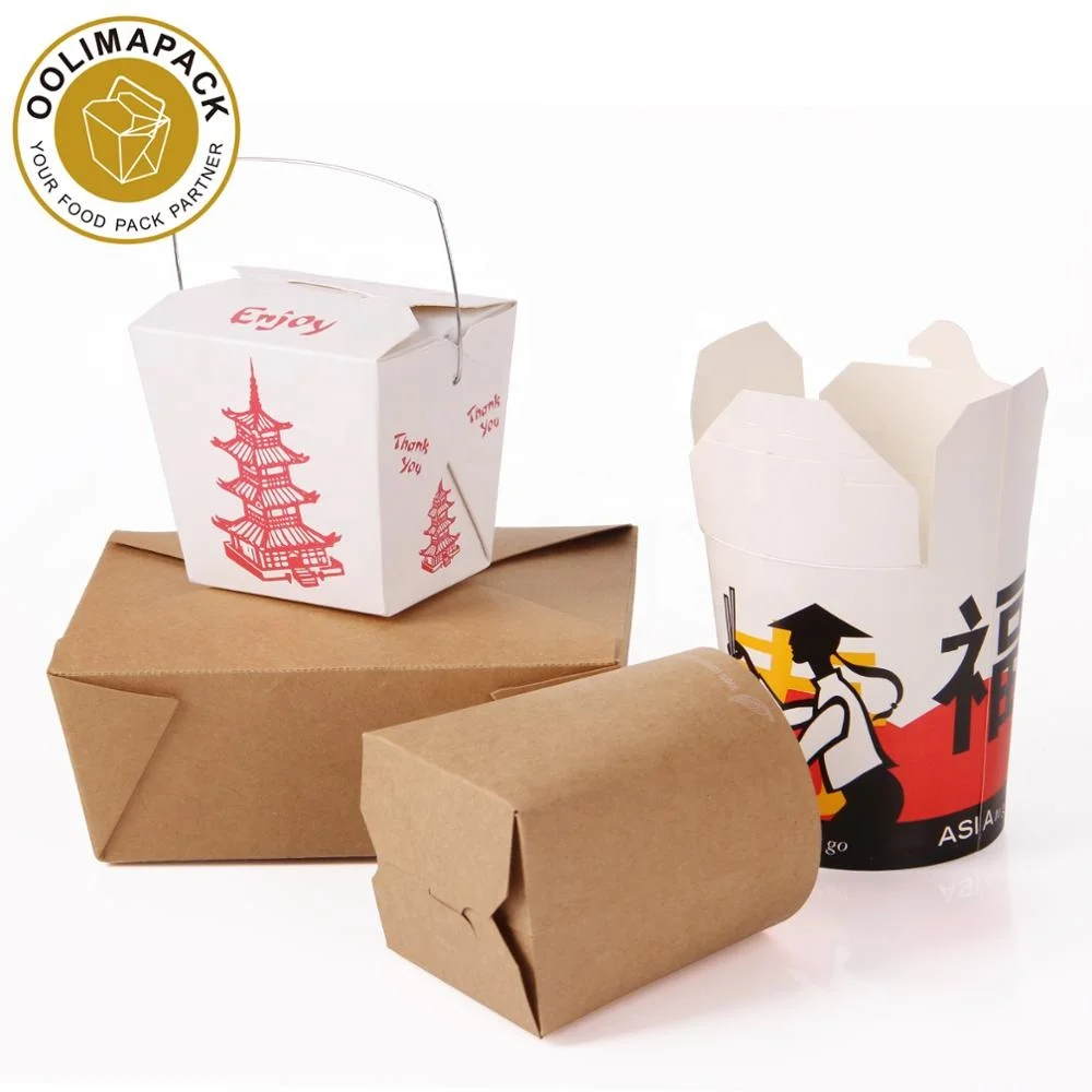 customer printed disposable paper noodle box doner box printing kebab box
