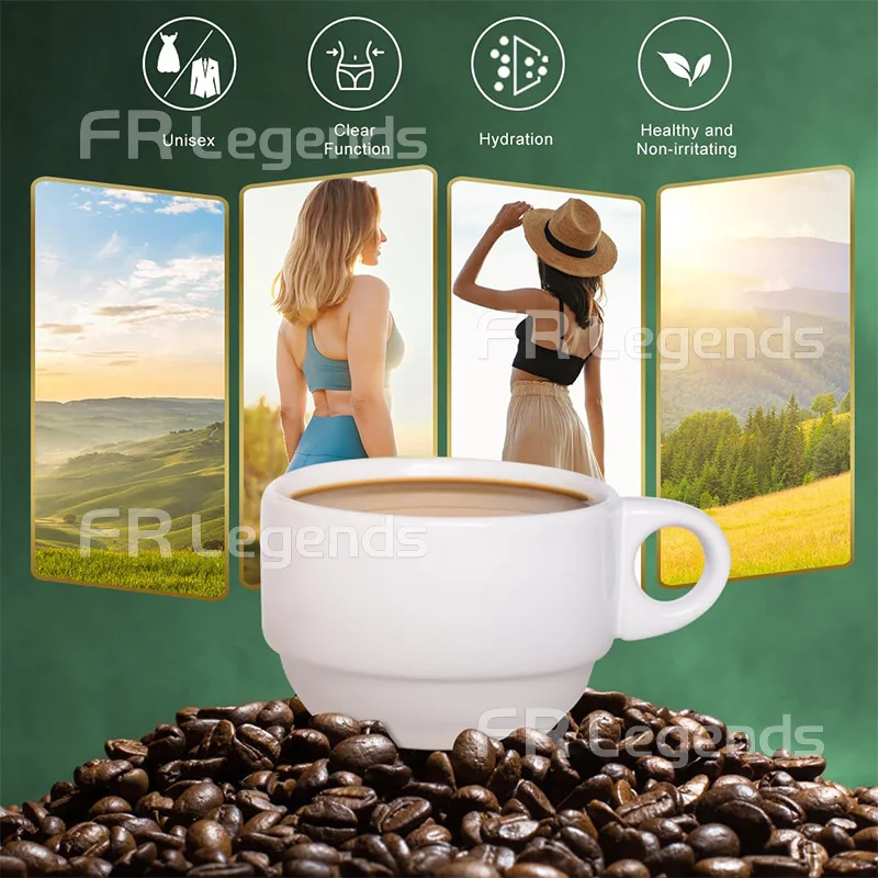 OEM Premium Green Coffee Bean Powder with Ganoderma promote digestion Effective Fast Slimming Coffee for weight control