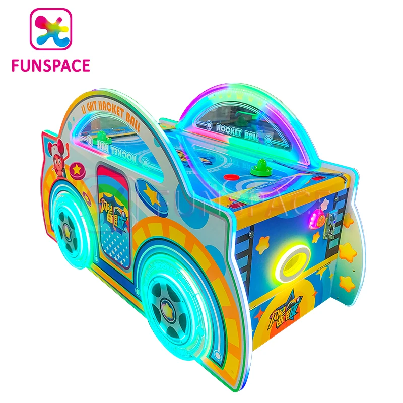 Funspace Arcade Game Machine Coin Operated Mini Air Hockey Kid Game Machine Air Hockey Table For Kids Play