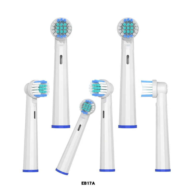 Portable replacement electric toothbrush heads for o ral b SB17A