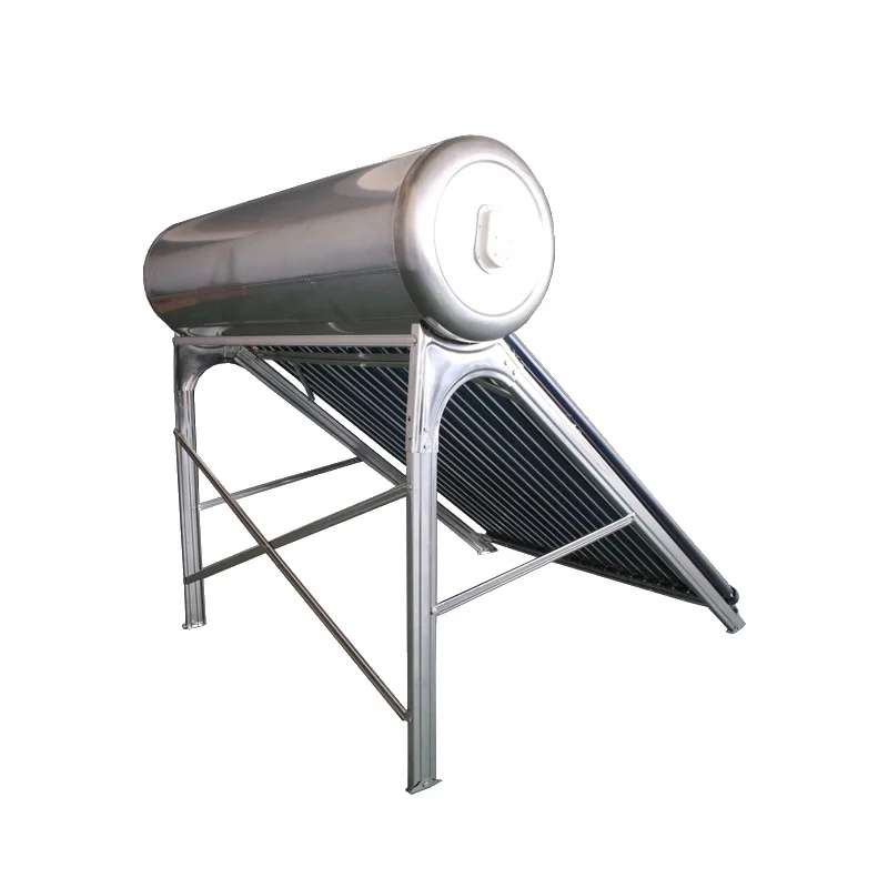 Integrated pressurized solar water heater with heat pipe and stainless steel out tank