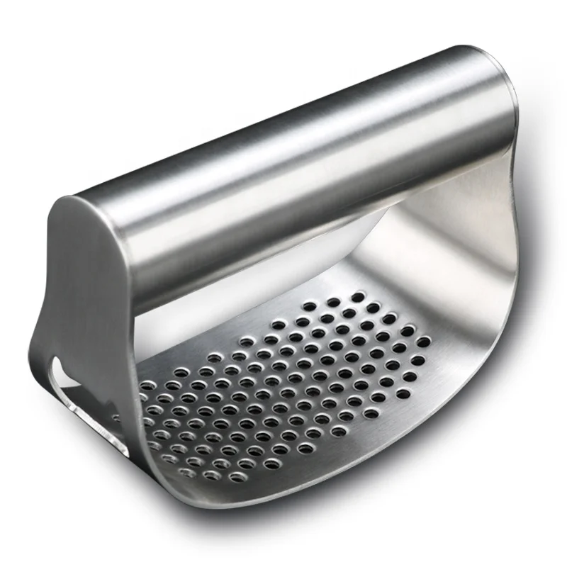 
Food grade stainless steel ginger rocker chopper garlic crusher vegetable tool garlic press 
