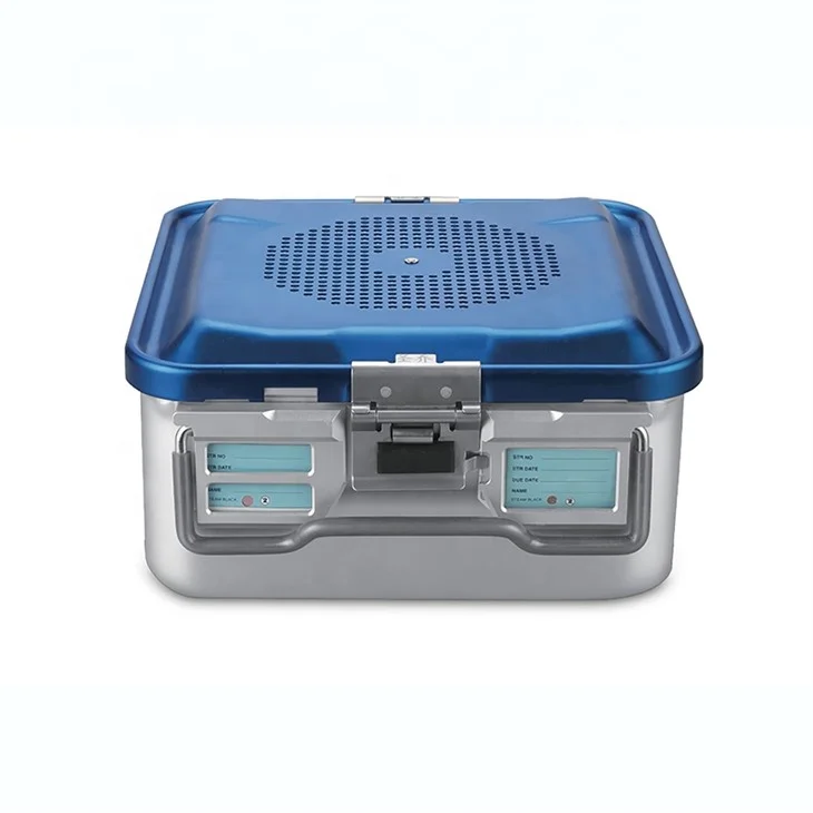 Reusable Aluminum alloy Large Laparoscopic Instruments Disinfection Box,Aluminum Sterilized Container,Sterilization Case