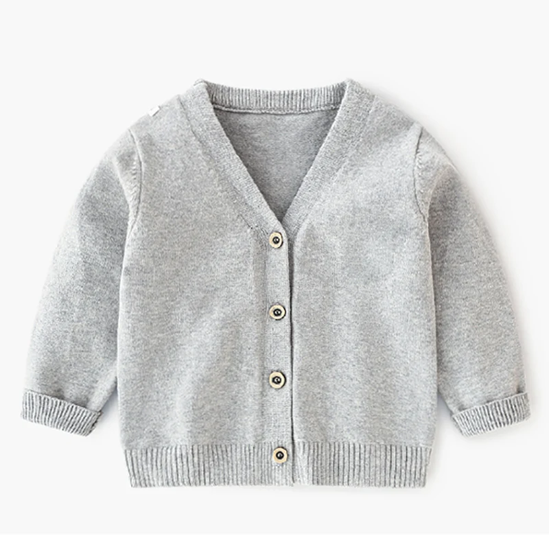 
Children acrylic Spring Warm Sweater Baby kid V neck Knitted Cardigan 