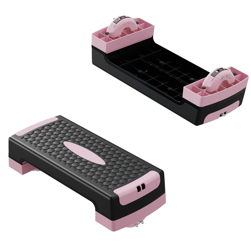 Gym Step Board Home Aerobic Yoga Platform Fitness Equipment Strength Training Stepper Step Bench Workout Exercise Set