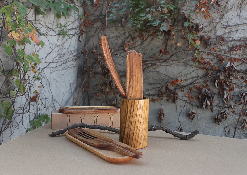 Multipurpose Wood Cooking Utensil Flipping Serving Small Scraper Natural Acacia Wood Spatulas Perfect for Kitchen