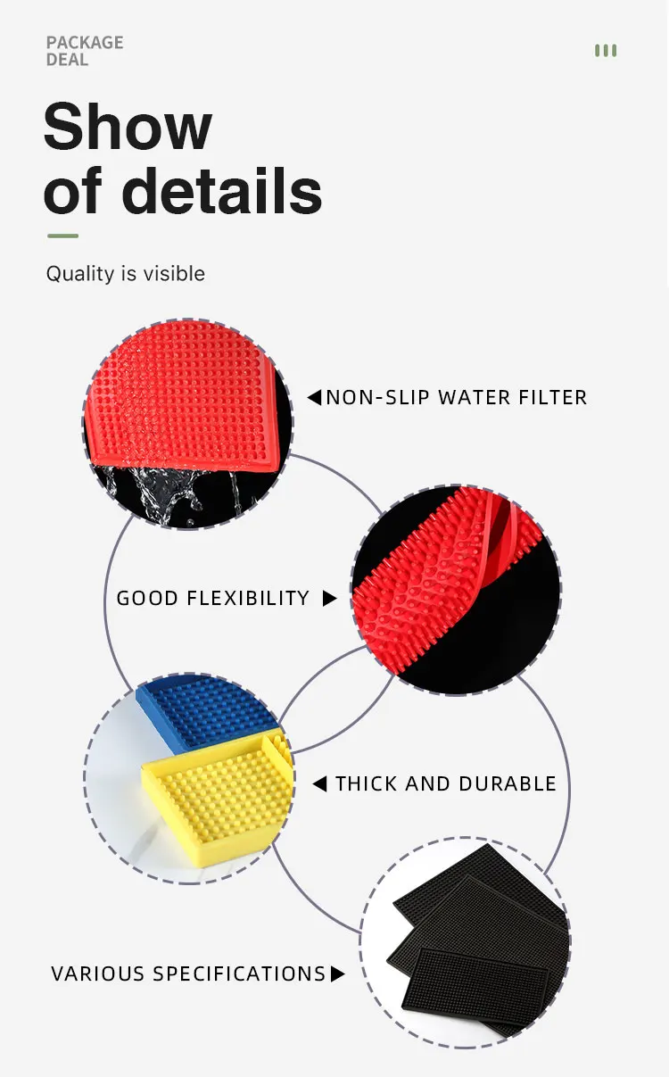 Jagermeister tuborg macallan coffee silicone PVC non moven bar mat Italian rubber custom logo create beer mats silicon