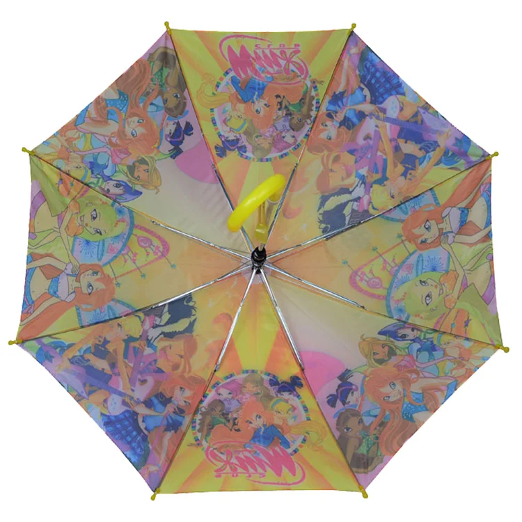 Cartoon character children rain decoration umbrella with cute printing