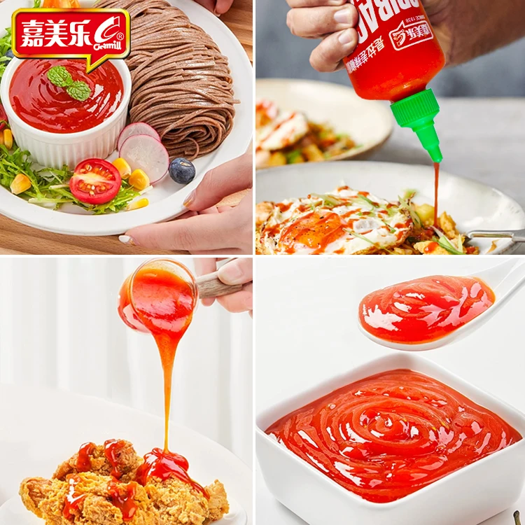 Camill Wholesale 250g Sriracha Chilli Sauce Fried Chicken Dipping Chinese Food Paste Red Garlic Hot Spicy Sauce Bulk Chili Sauce