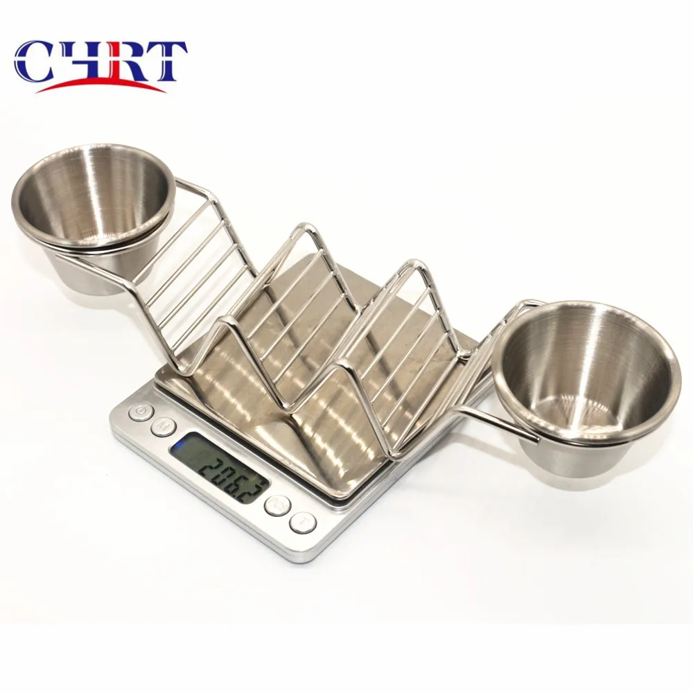 CHRT Wholesale stylish metal truck food rack plate tray shell set customize stainless steel stand taco holder