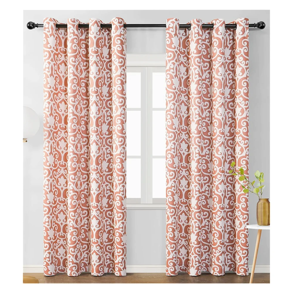 Modern Top New Design 3D Digital Printed Soundproof Sublimation Blackout Curtains Sets For Living Room Customized