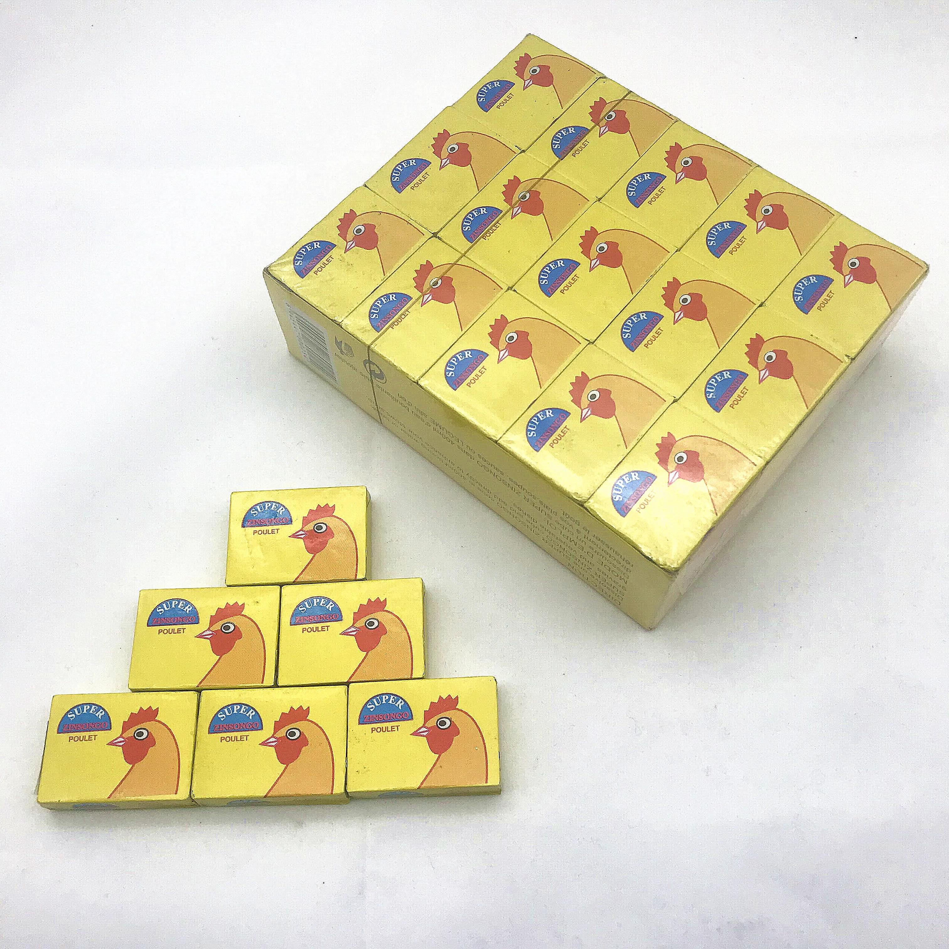 Popular Seasoning 4G 10G Chicken Stock Powder Soup Cubes Chicken Flavor For Halal African Muslim Food Cooking