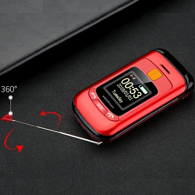 Mafam F899 Flip Phone 2.4 inch, 32MB+32MB, Support Dual SIM 2800mAh Battery