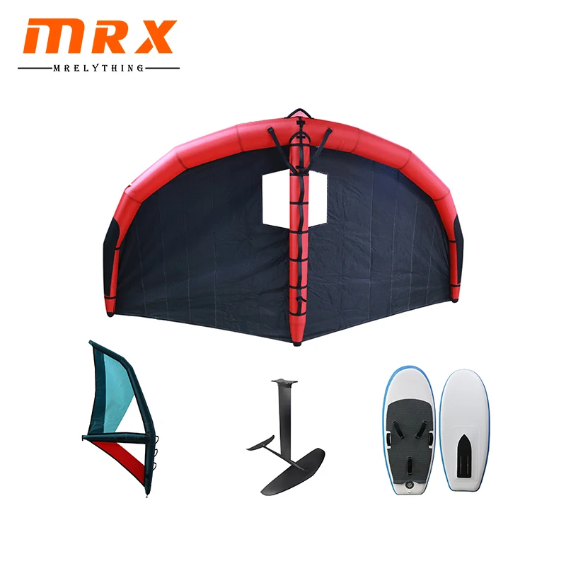 MRX downwind foil board 130 l set with wing package sup panel sail boom for windsurfing down wind wing kite foil board