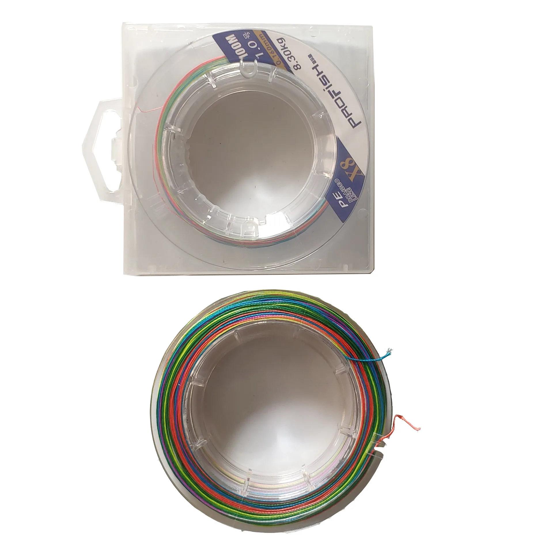high tenacity 4/8/9/16 strands  braided  fishing line PE line exchangeable colors 1m/10m per color 8-300lbs