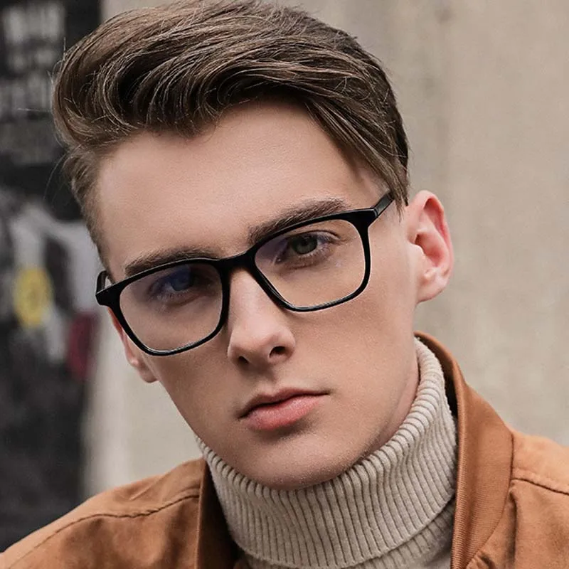 The New Fashion Retro Flat Mirrors Optical Computer Eye Glasses TR90 Anti-blue Light Glasses