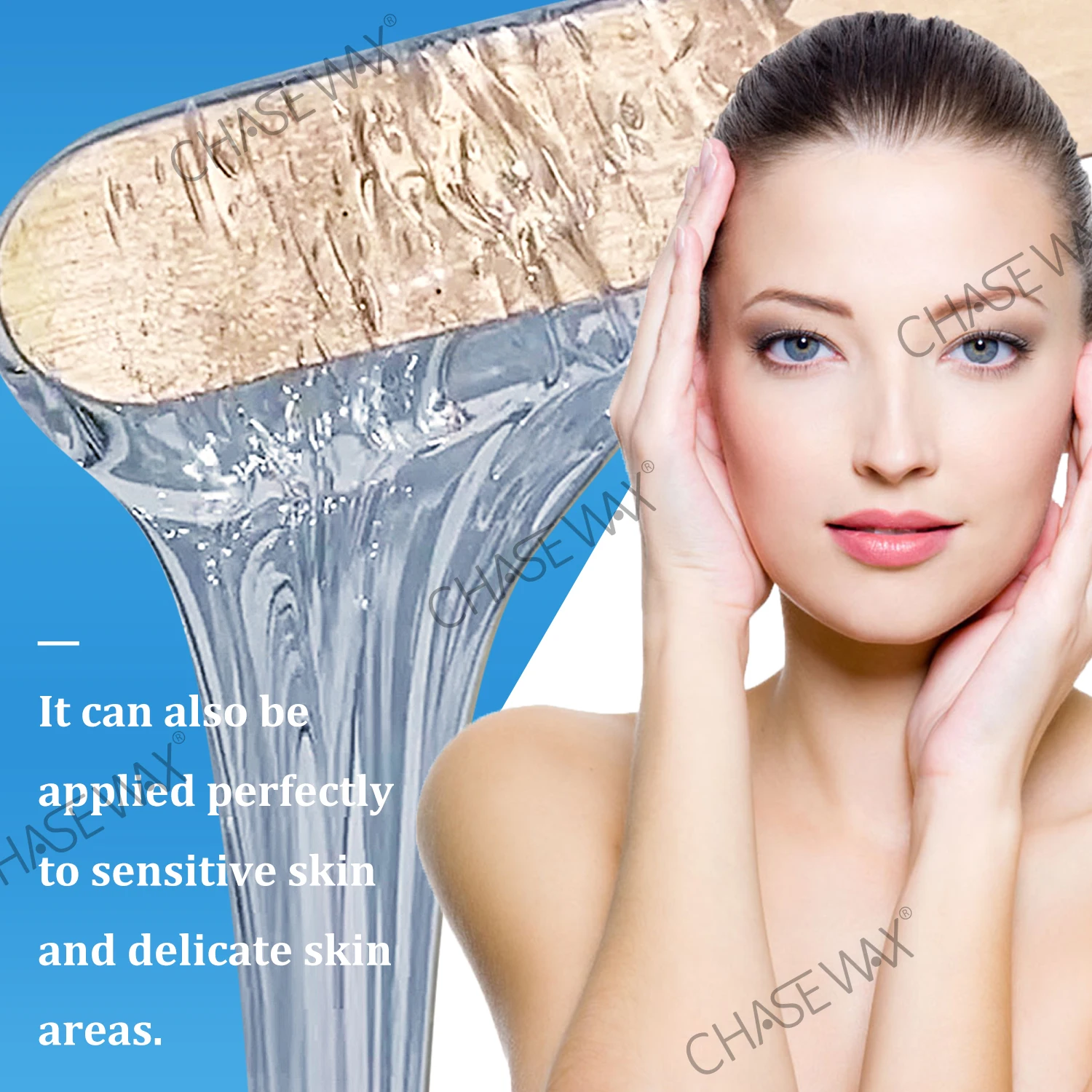 Chase Wax 100g Clear Hypoallergenic Rosin Free Hair Removal Coconut Transparent Hard Wax Beads For Body Waxing