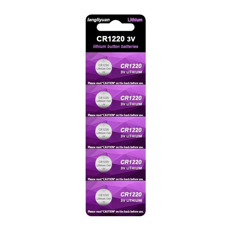 
3v coin lithium cr 1220 button cell battery cr1220 
