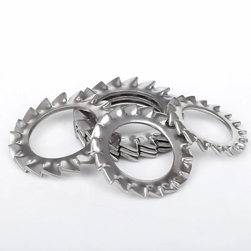 Factory Price Lock Washers External Teeth  A2 A4 Stainless Steel Washer