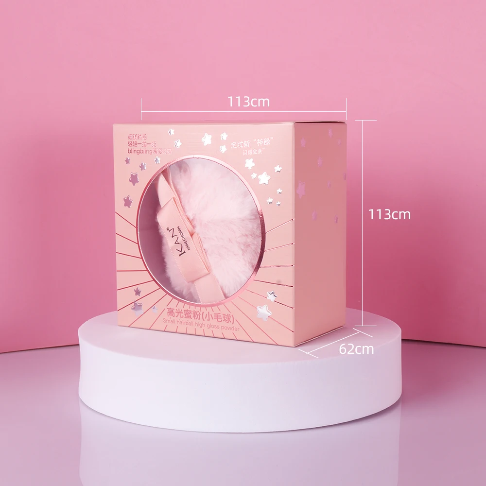 Wholesale KAN Hot Shiny Loose Powder Plush Ball Puff Facial Highlights Body Powder Soft Comfortable Makeup Tools