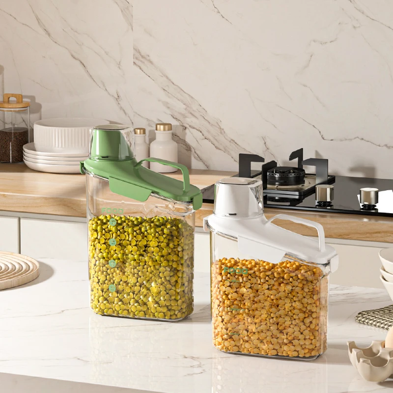 Marketing hot selling PET material food storage fridge organiser laundry detergent cereal containers storage dog food container