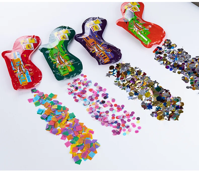 Wholesale Biodegradable Inflatable Confetti Balloon Fireworks Gun Fireworks Toy For Holiday Birthday Party Wedding