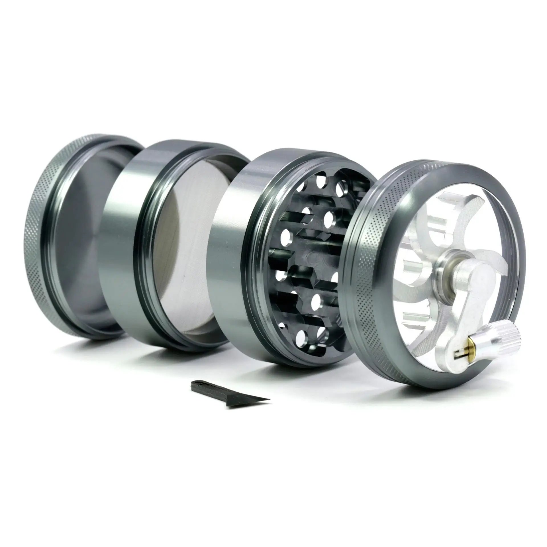 Hand Crank Smoking Grinders Crusher Tobacco Cutter Grinder Metal Hand Muller Weed Accessories