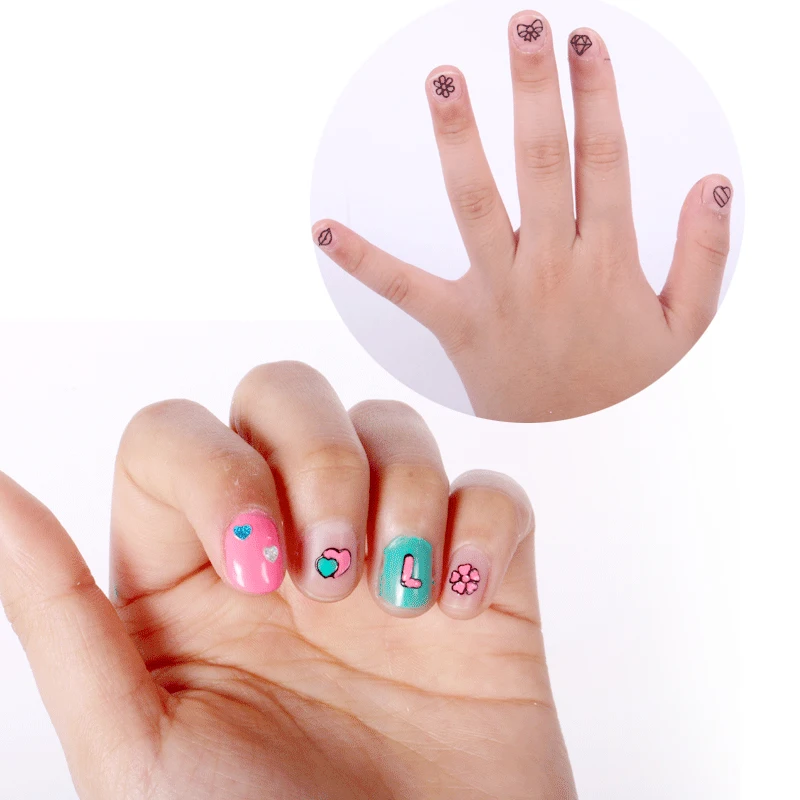 Jouet De Maquillage Beauty Pretend Play Creativity DIY Fashion Girls Nail Pan Set Makeup Toys