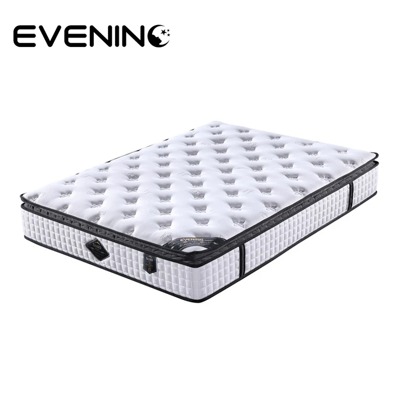 Wholesale price customization queen size pillow top spring mattress in box
