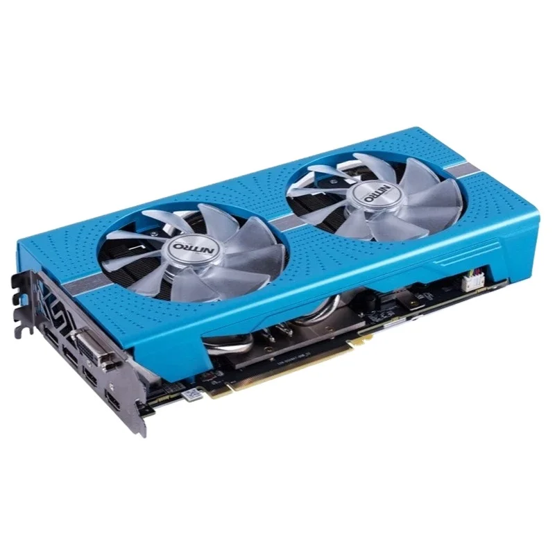 Оригинальная Видеокарта SAPPHIRE RX 590 580 8 Гб GPU Radeon RX580 RX590 GME 8 Гб видеокарта Nitro AMD б/у