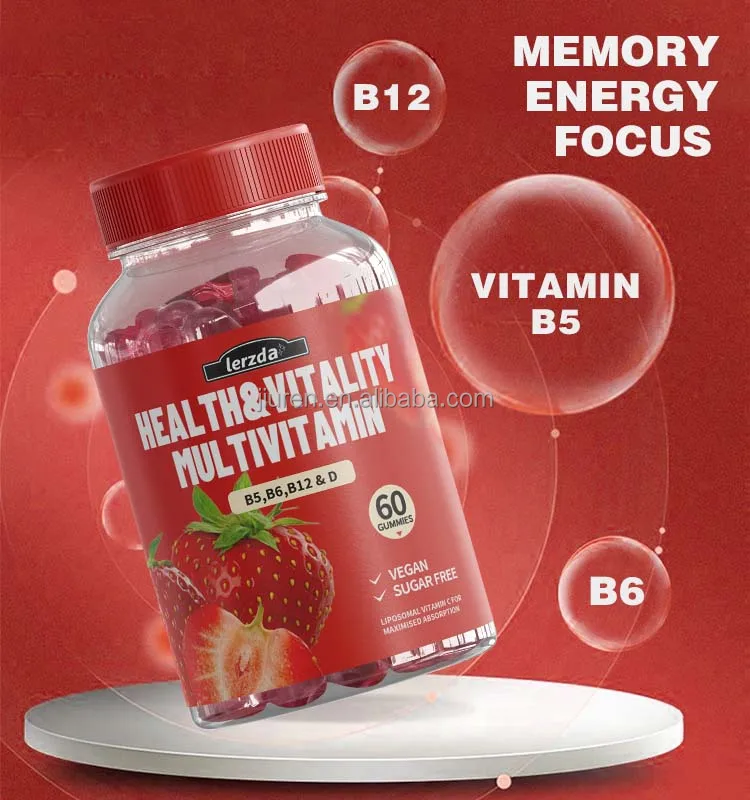 Hot Selling Wholesale Vitamin Gummies Vitamin 10000mcg Nutritional Supplement Gummies