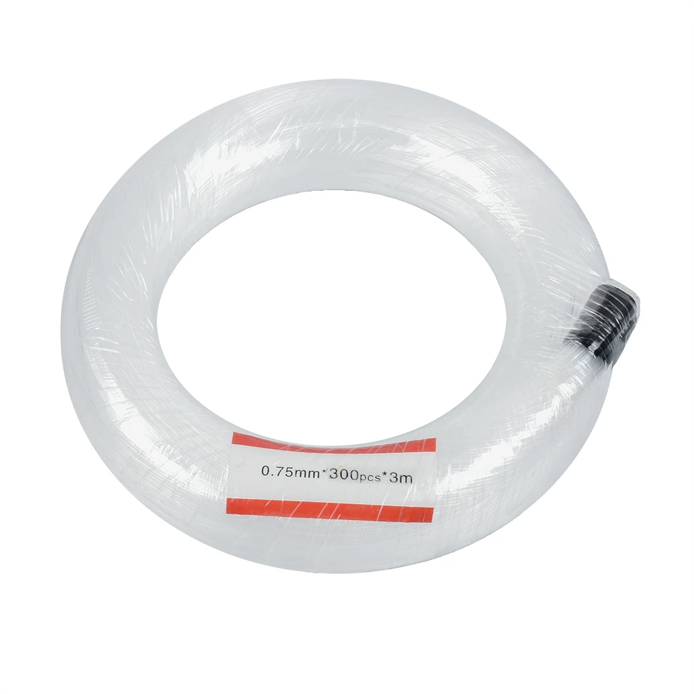 0 75 мм * 300 шт. 3 м ПММА Пластиковый волоконно-оптический кабель светящаяся светодиодная подсветка «сделай сам» для украшения потолка светодиодной звезды