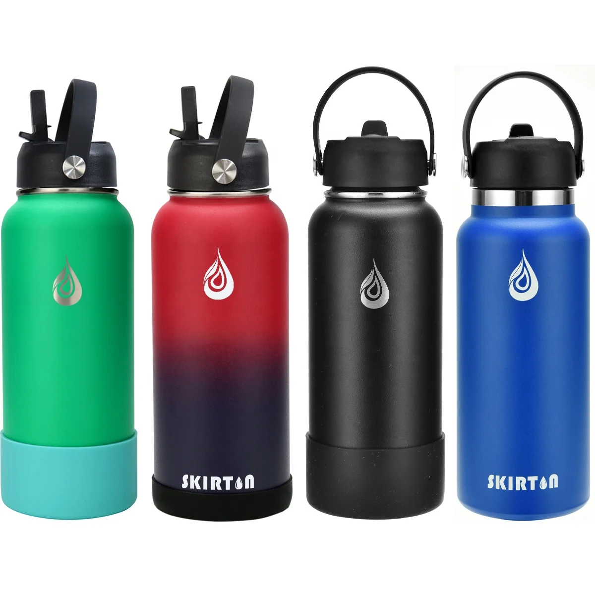 Индивидуальные 18 унций, 25 унций, 32 унции, 40 унций, 64 унции, оптовая продажа, индивидуальная бутылка для воды с двойными стенками