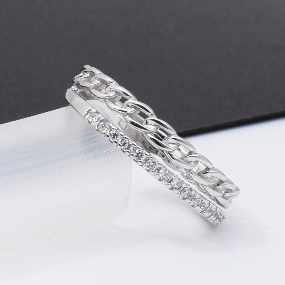 MA YIN FANG Factory wholesale Fashion trend double personality 925 ring Silver 925 ring Silver Ring for any occasion 925 silver