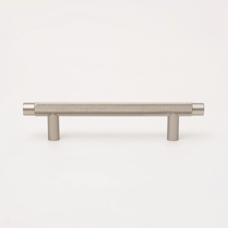 Brushed Nickel and matte black brass handle Forged Wing Drawer Door Cabinet Wardrobe Wine Cabinet Bookcase Furniture Handle Knob