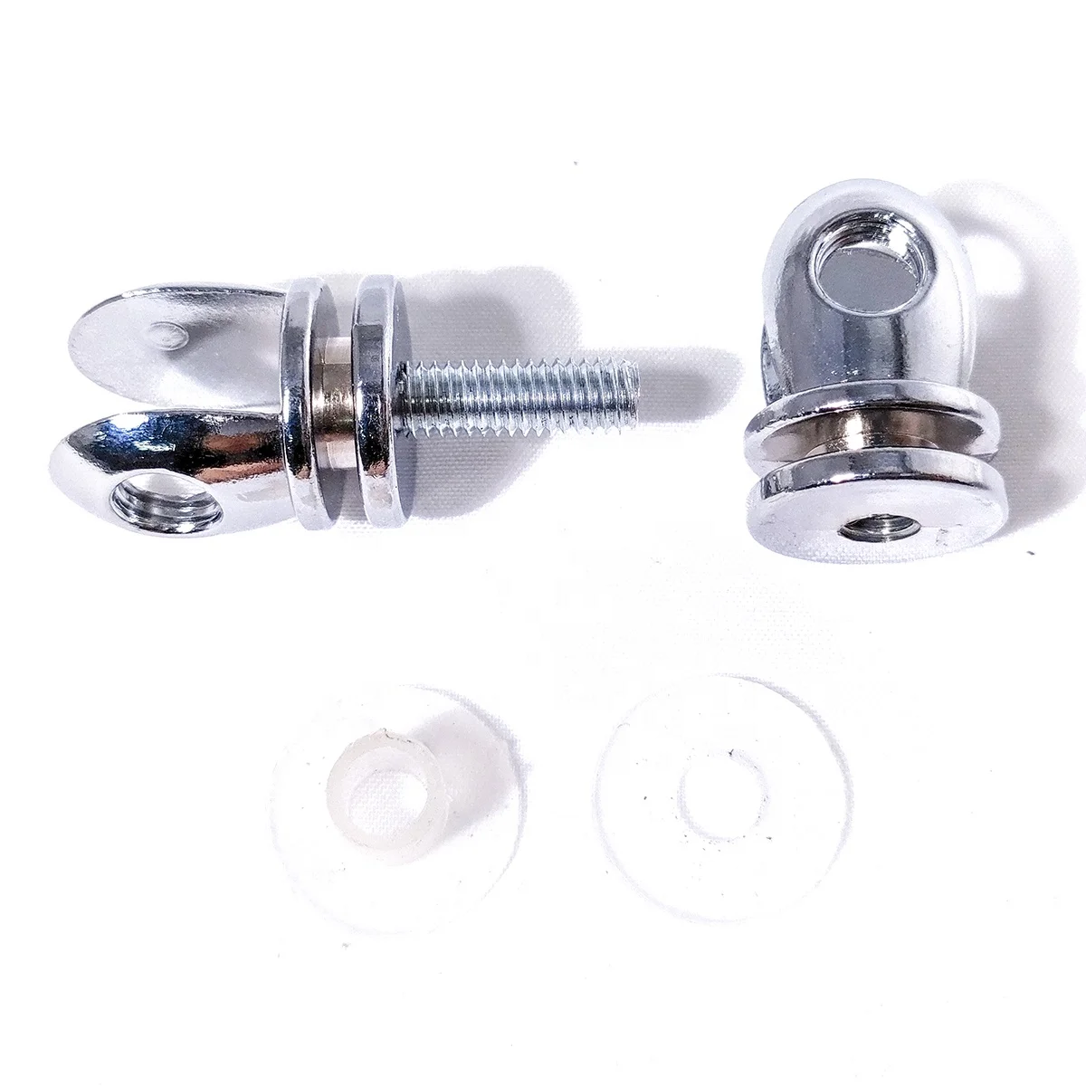 Stainless Steel Glass Clamp Cylindrical Double-Headed Glass Clamps Bathroom Fixed Glass Laminate Bracket